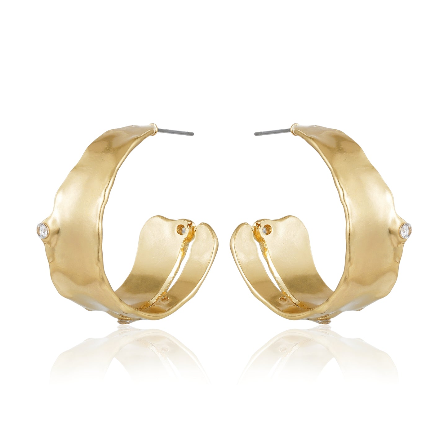 Nature's Elegance Statement Hoop Earrings