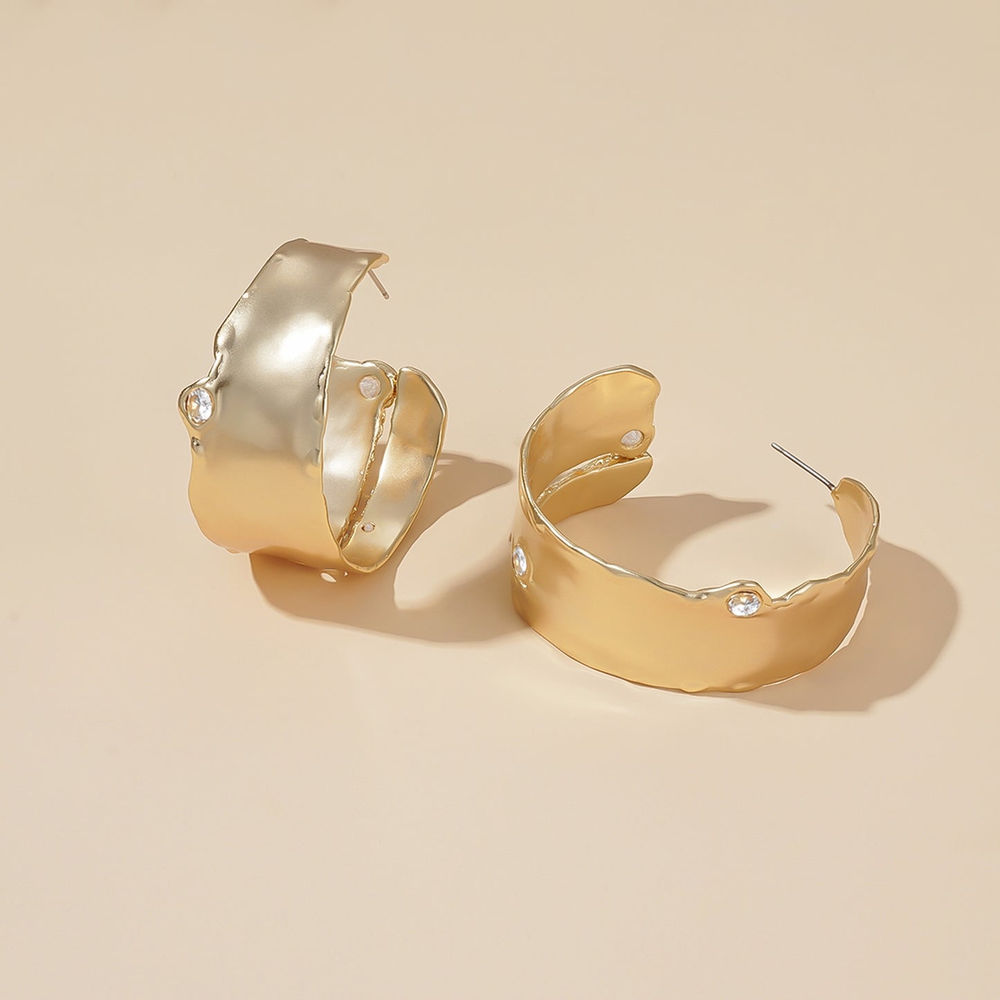 Nature's Elegance Statement Hoop Earrings