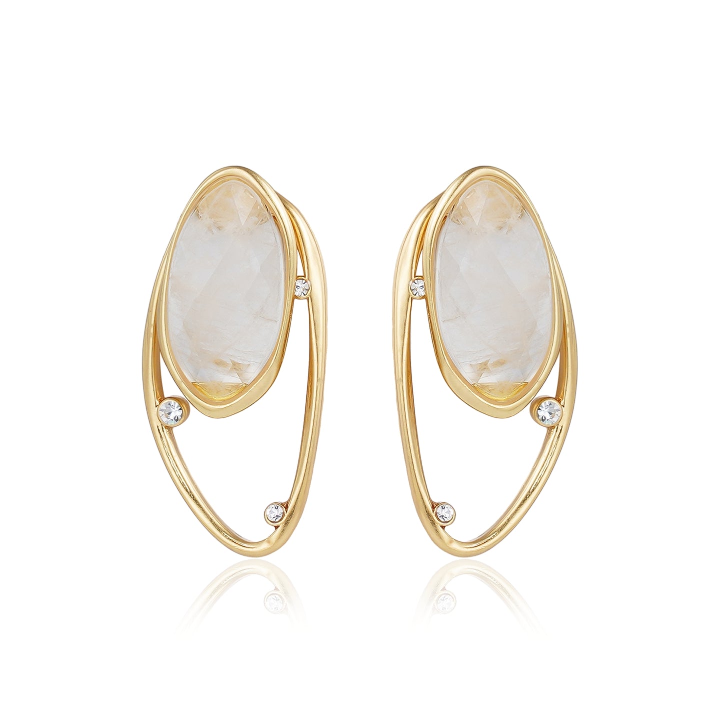 Double Style Gem Earrings