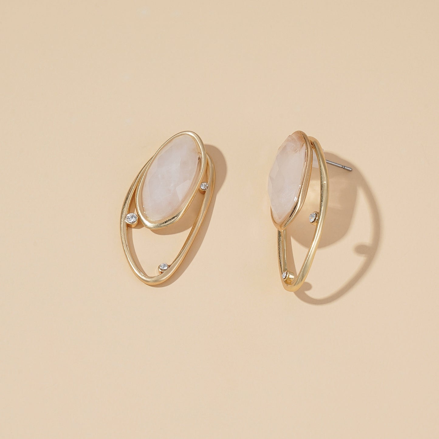 Double Style Gem Earrings