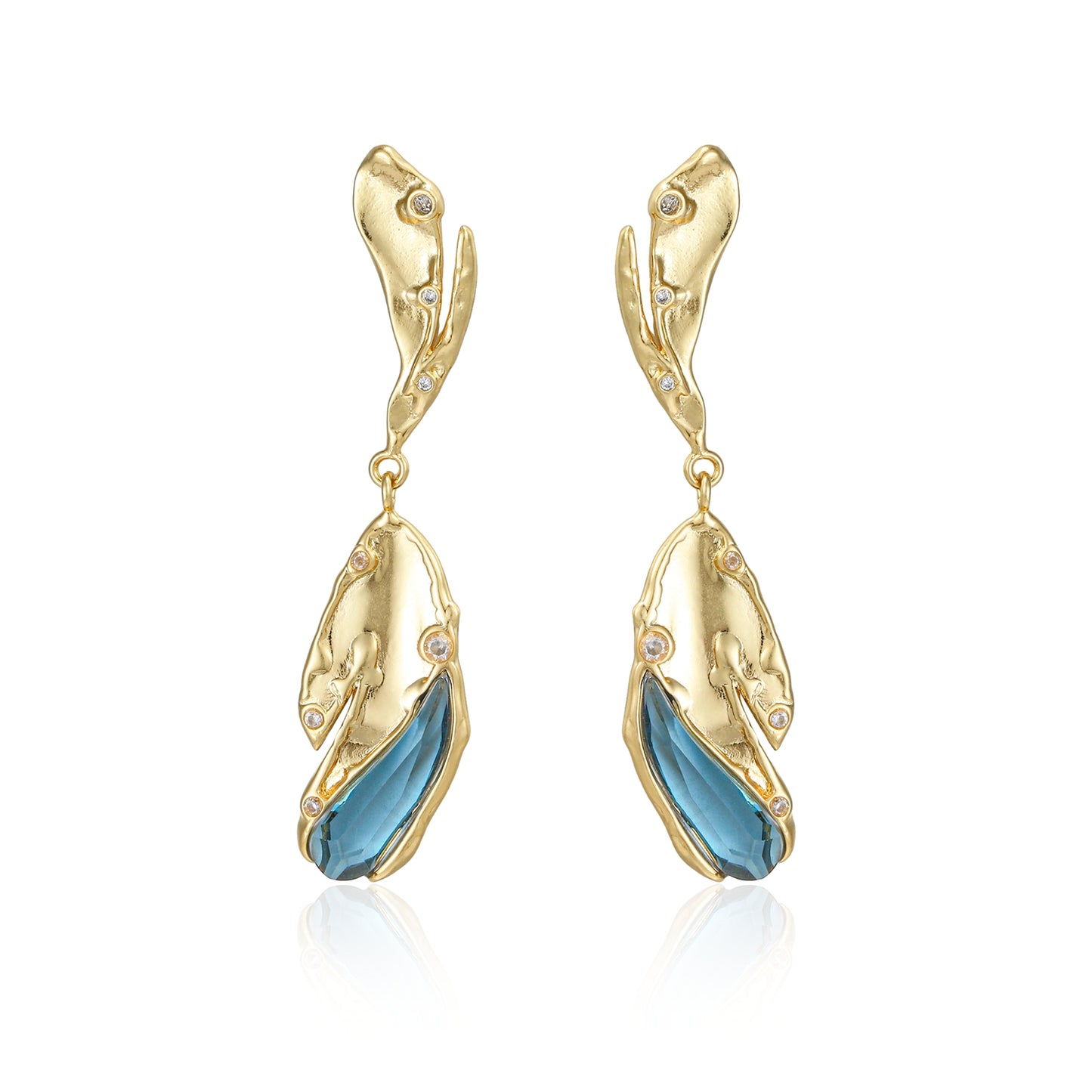 Wave Drop Earrings