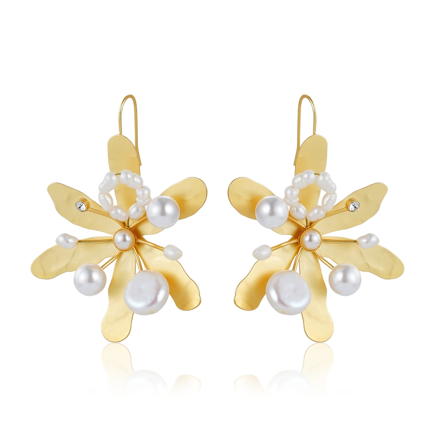 Blossom Pearl Drops Flower Earring