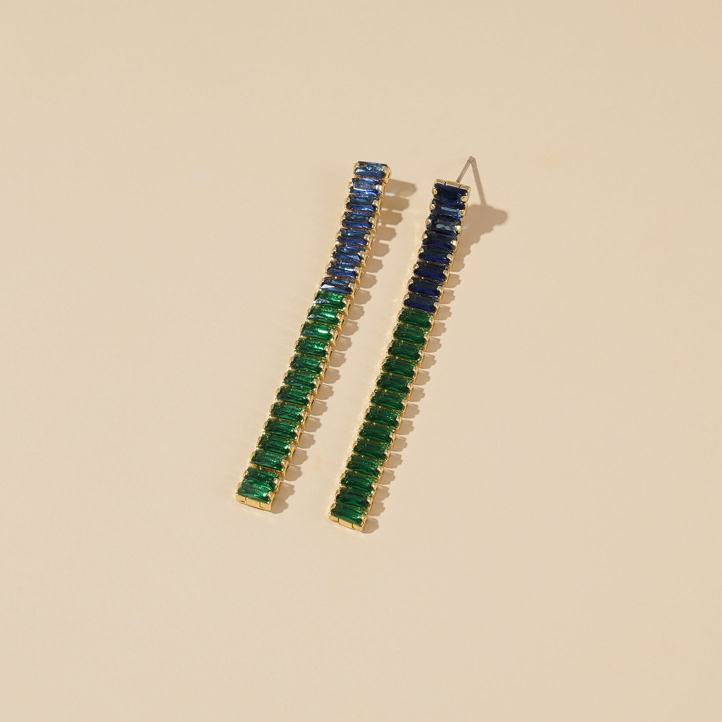 Crystal Beam Earrings