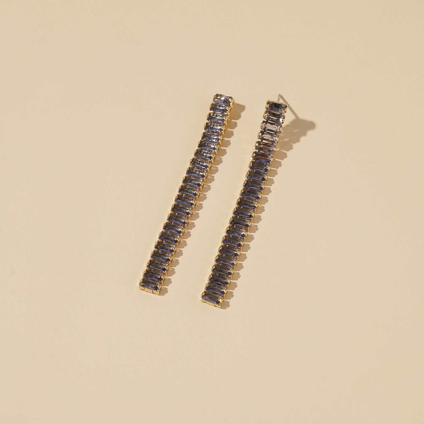 Crystal Beam Earrings