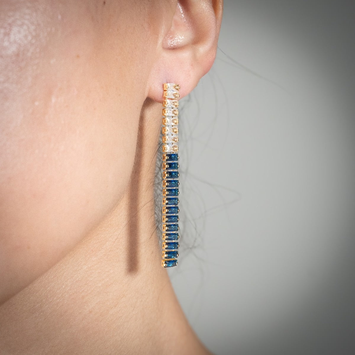 Crystal Beam Earrings