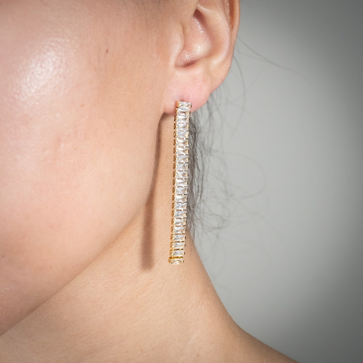Crystal Beam Earrings