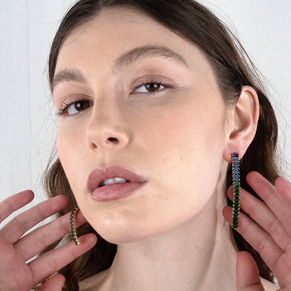 Crystal Beam Earrings