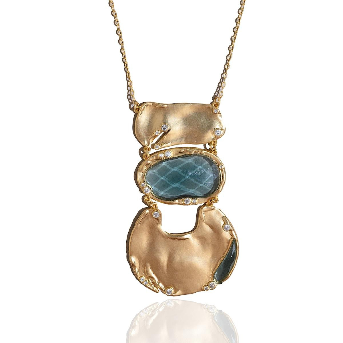 Gemstone Statement Goddess Necklace