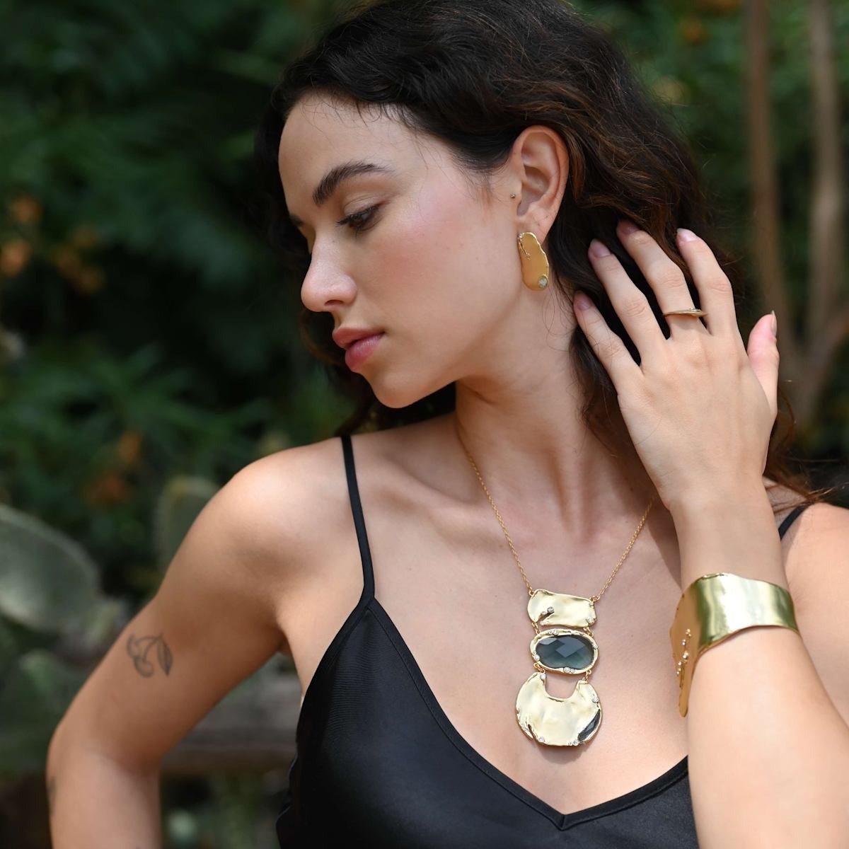 Gemstone Statement Goddess Necklace