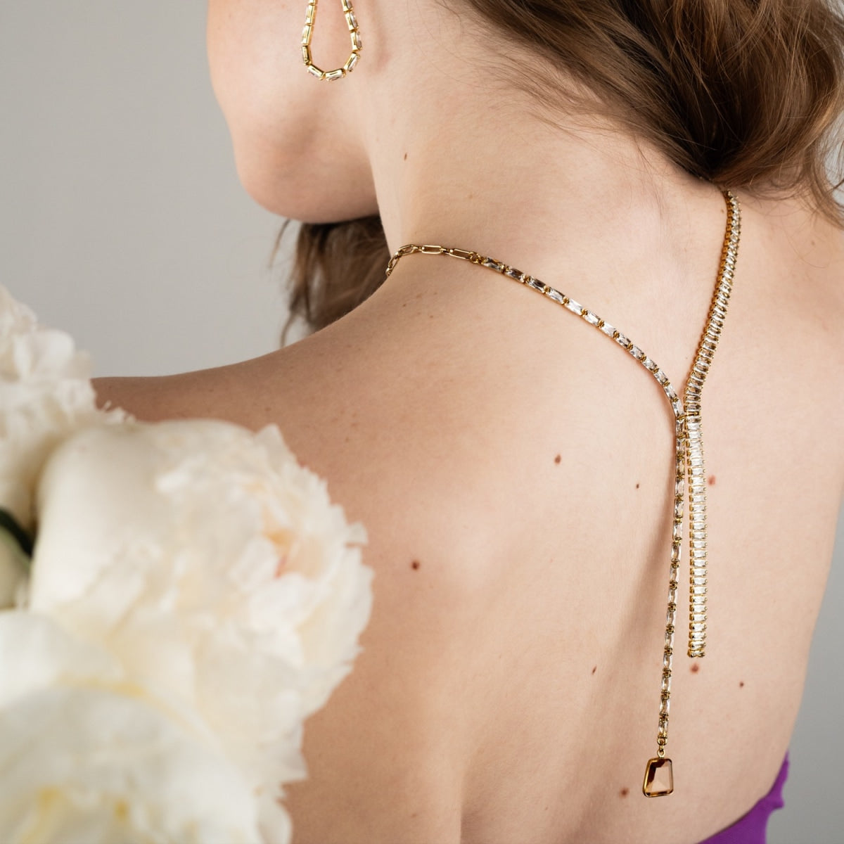 Golden Hour Lariat Necklace