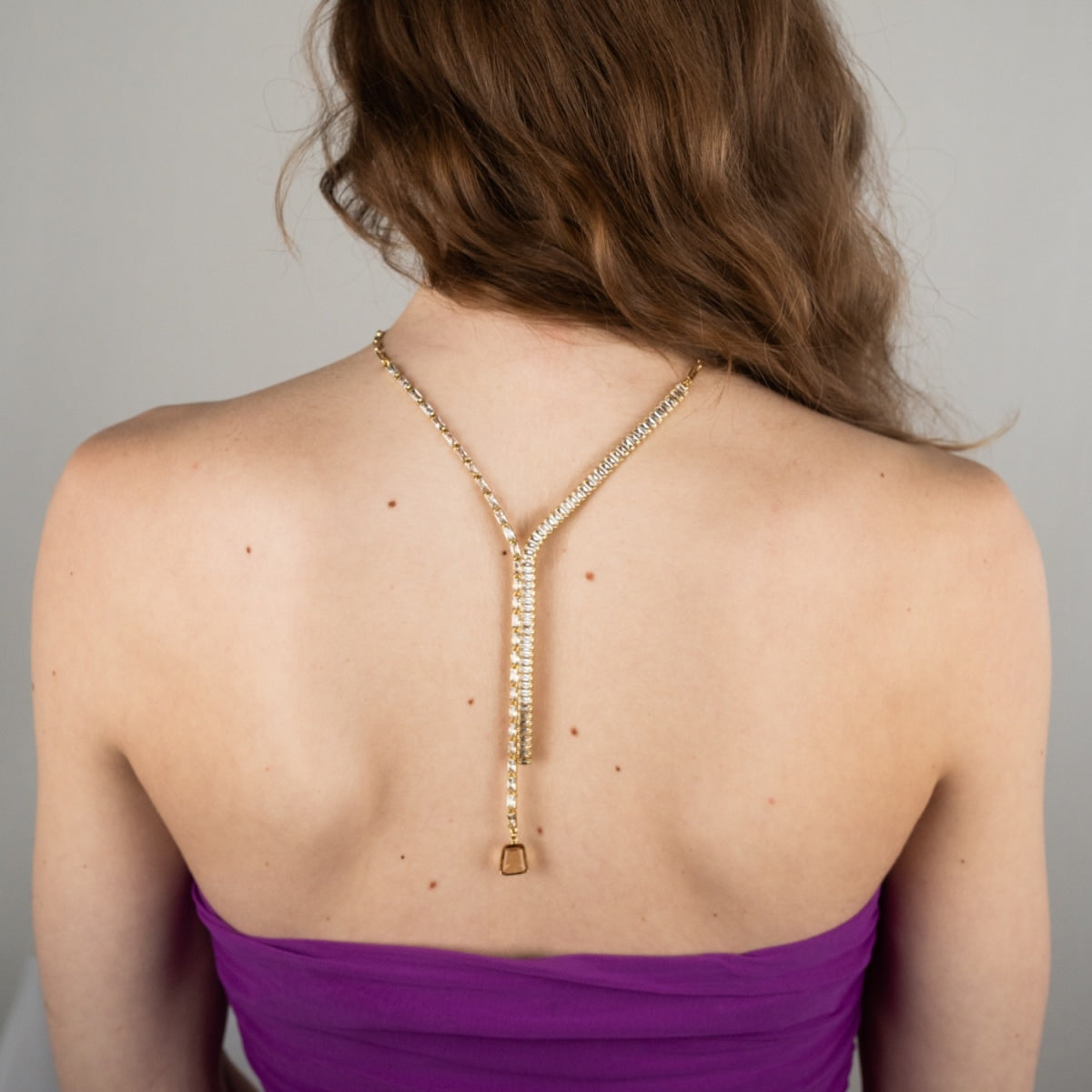 Golden Hour Lariat Necklace