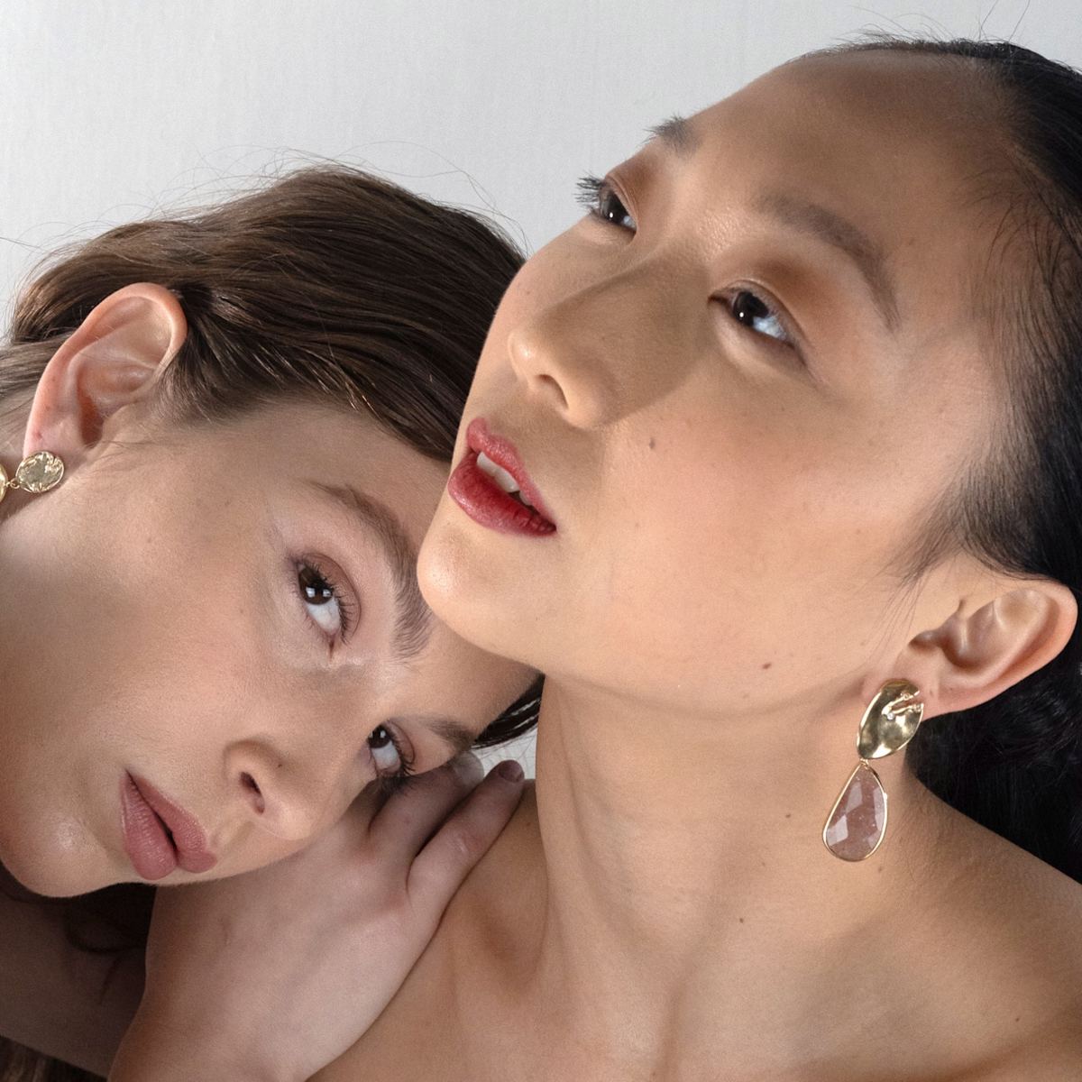 Golden Leaf Drop Earrings