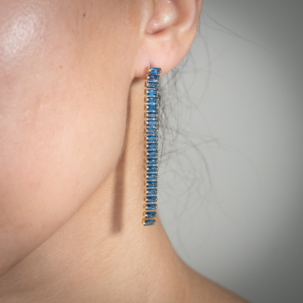 Crystal Beam Earrings