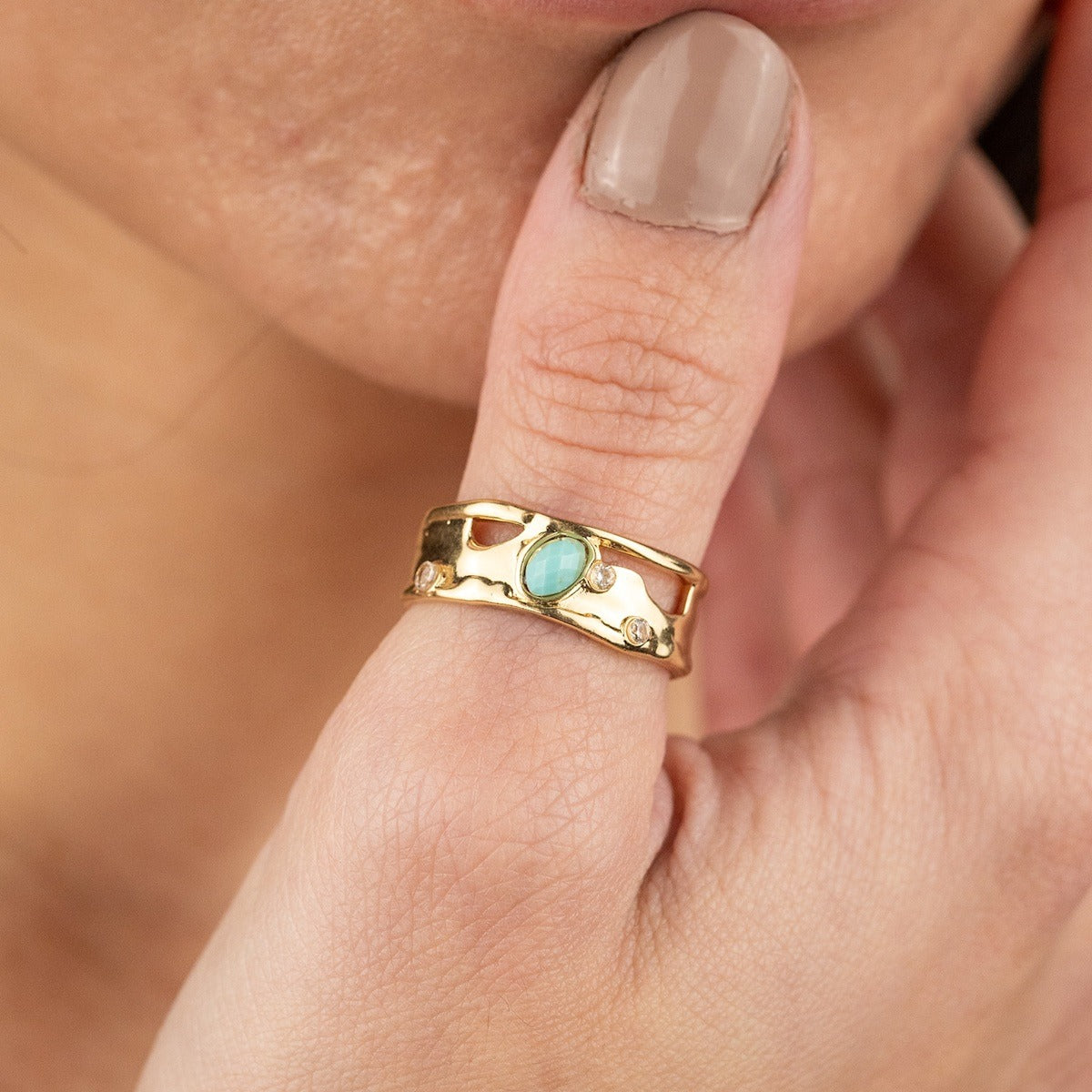 Sprinkled Banded Ring