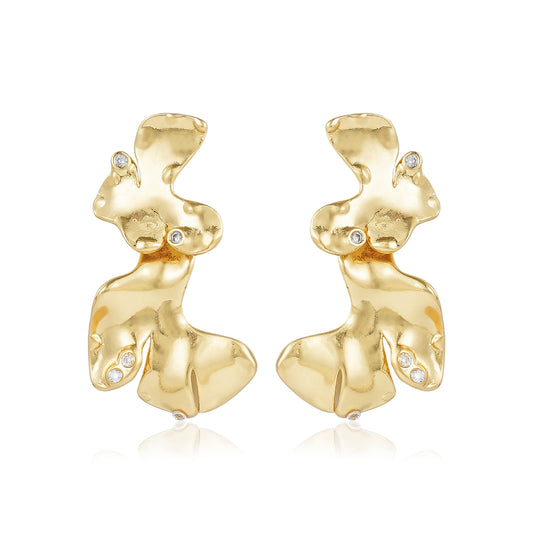 Mini Organic Foliage Earrings