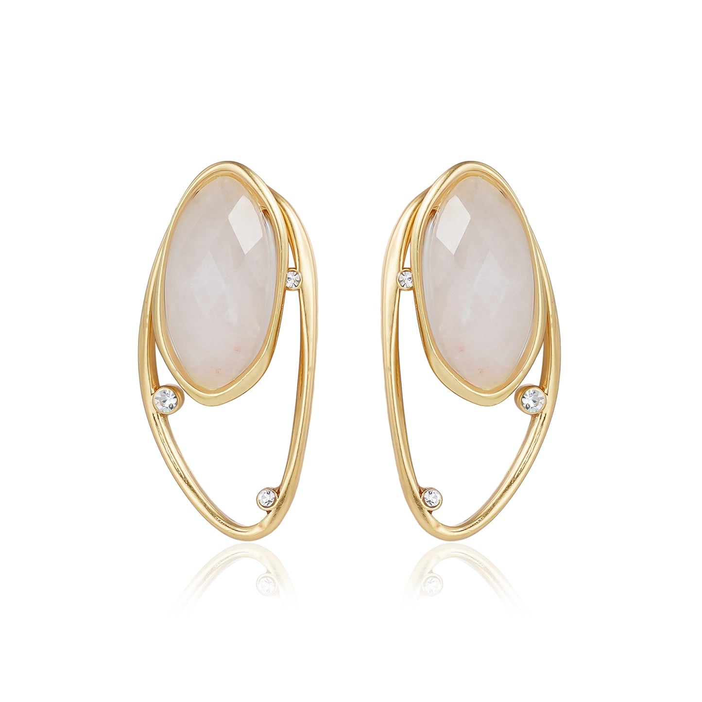 Double Style Gem Earrings