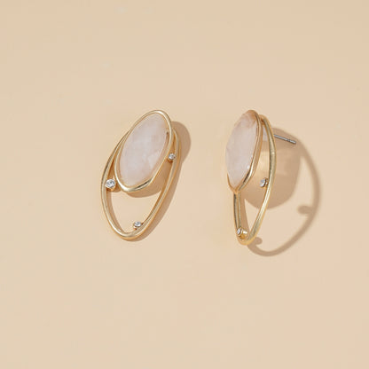 Double Style Gem Earrings