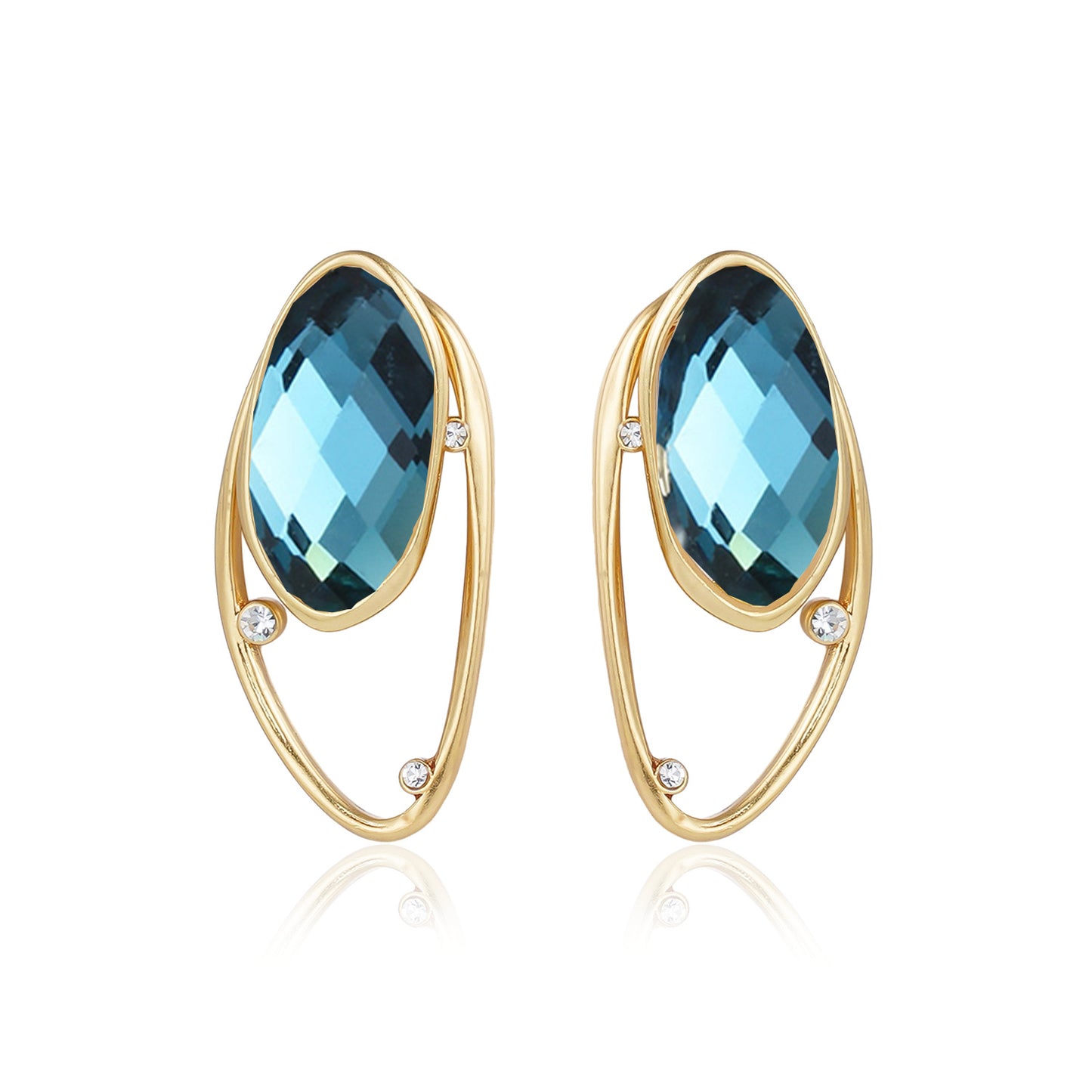 Double Style Gem Earrings