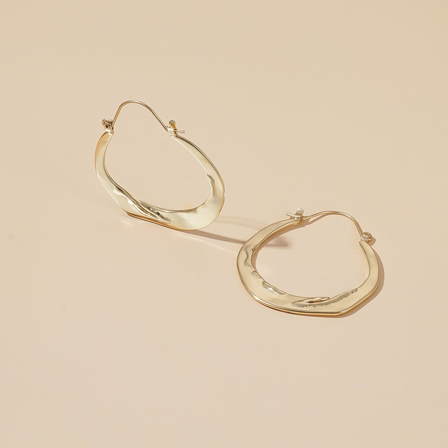 Curved Hoop Embrace Earrings