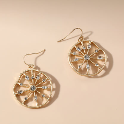 Sunbeam Wheel Earrings