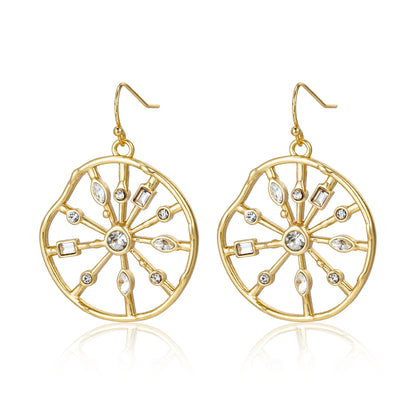 Sunbeam Wheel Earrings