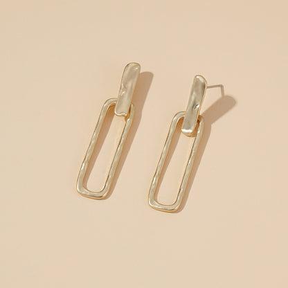 Sleek Loop Drops Earrings