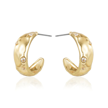 Sculpted Spark Hoops