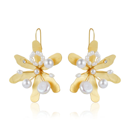 Blossom Pearl Drops Flower Earring