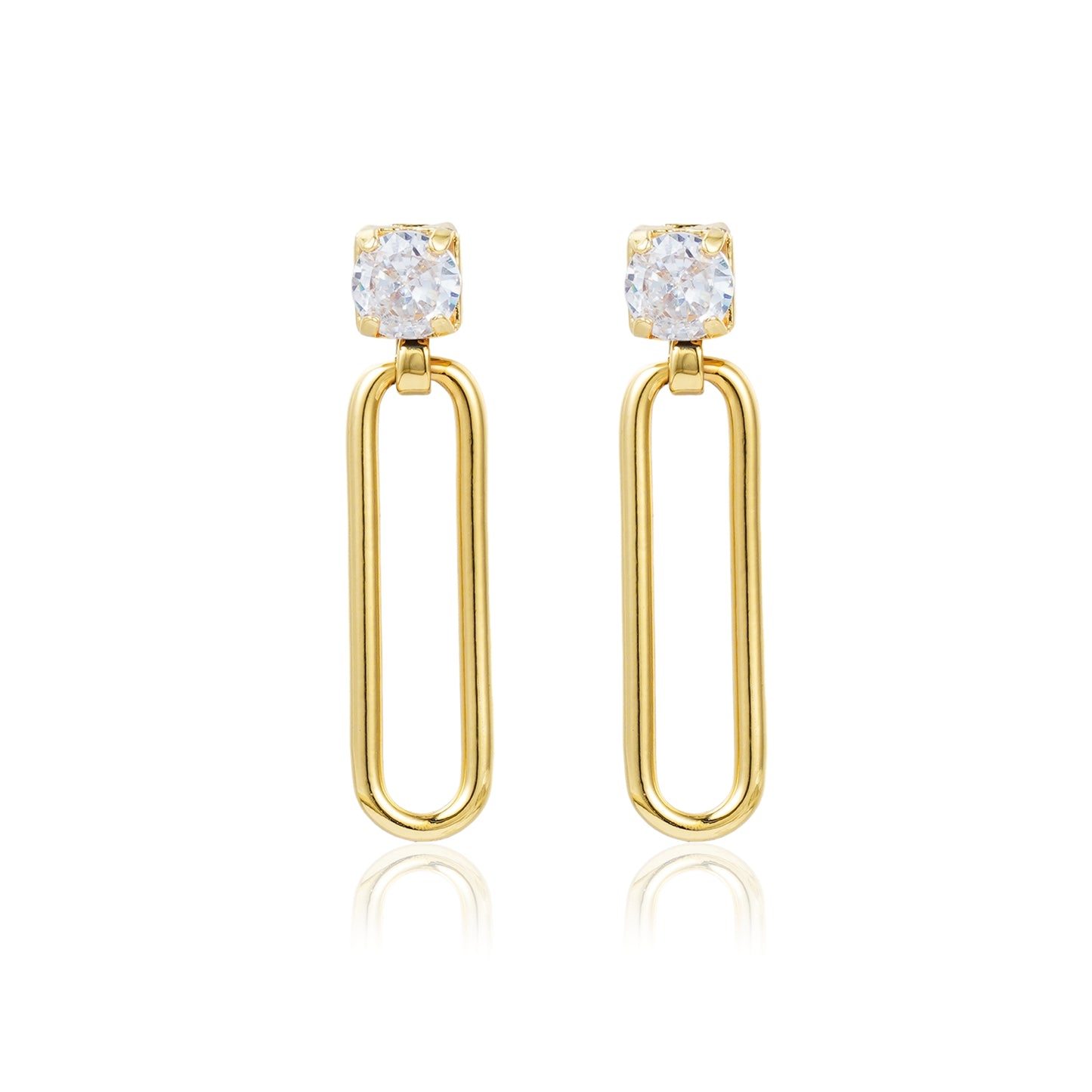 Geo-Crystal  Earrings