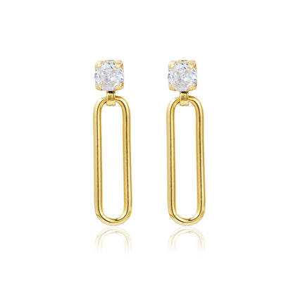 Geo-Crystal  Earrings