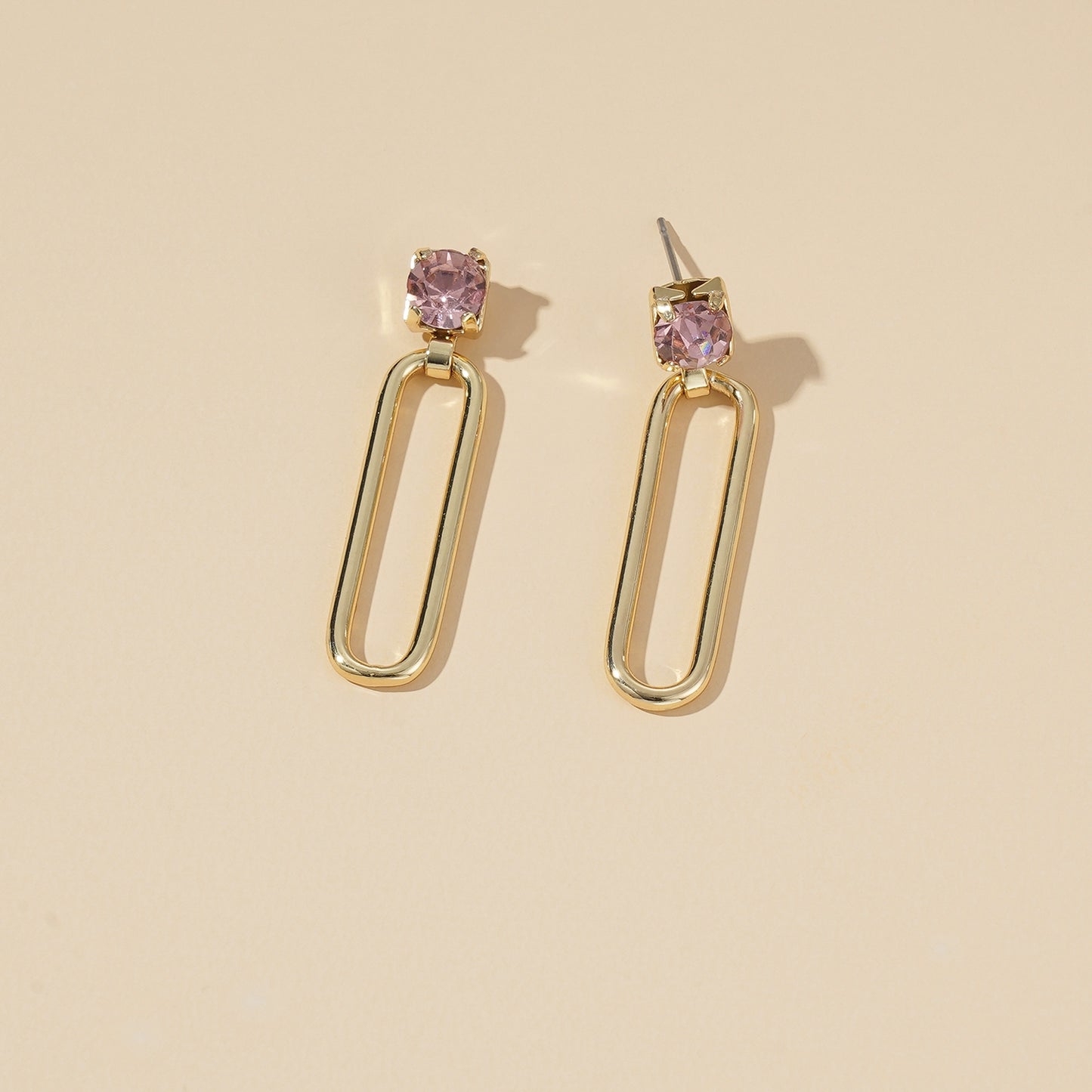 Geo-Crystal  Earrings