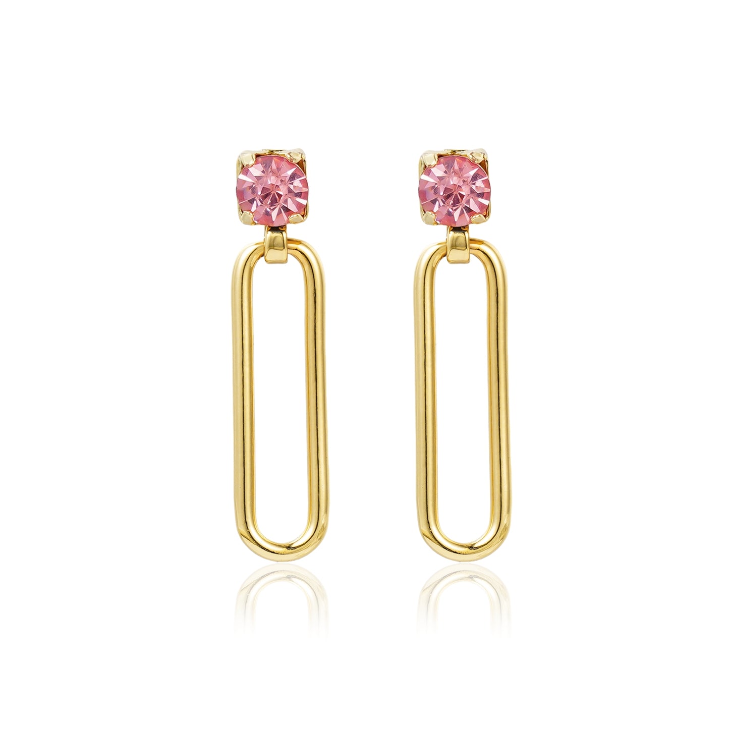 Geo-Crystal  Earrings