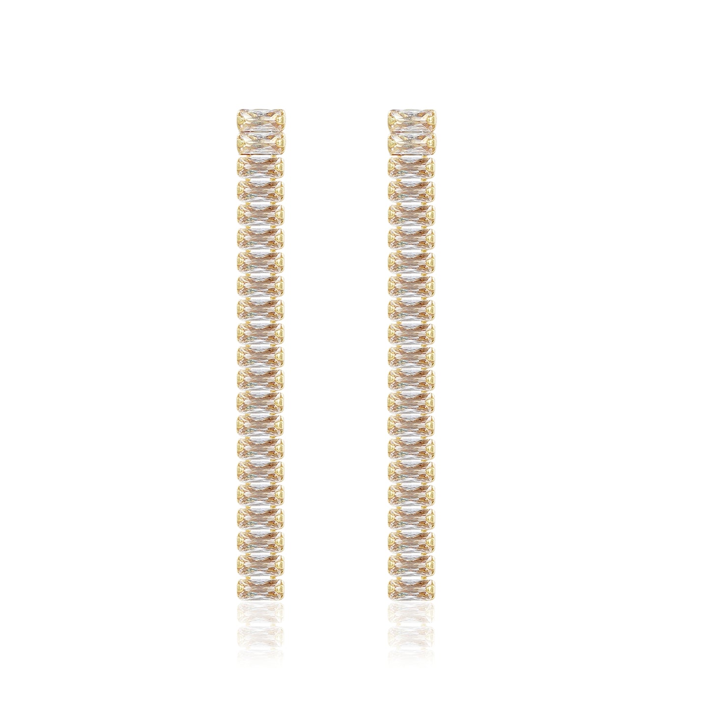 Crystal Beam Earrings