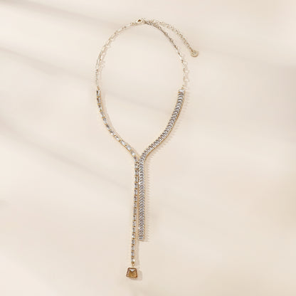 Golden Hour Lariat Necklace