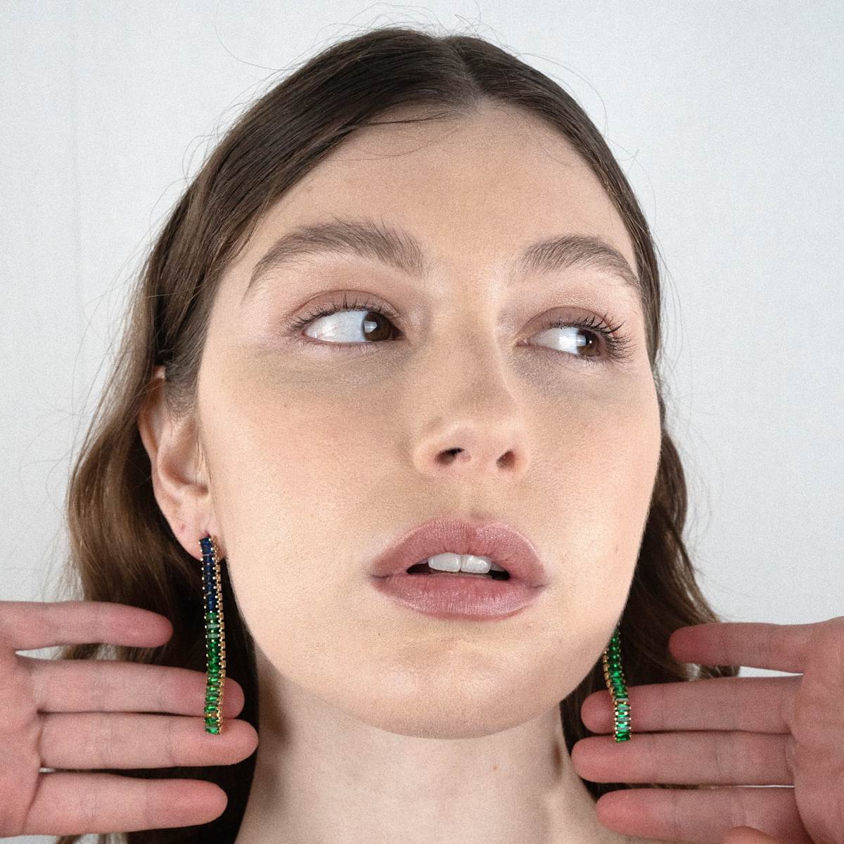 Crystal Beam Earrings