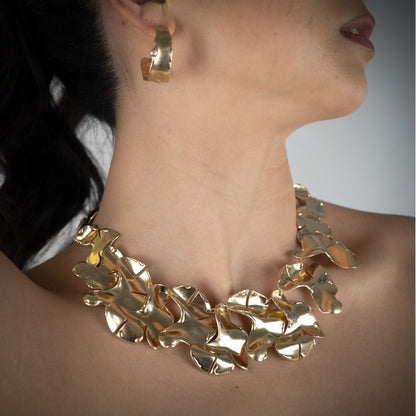 Luxe Ripple Statement Necklace