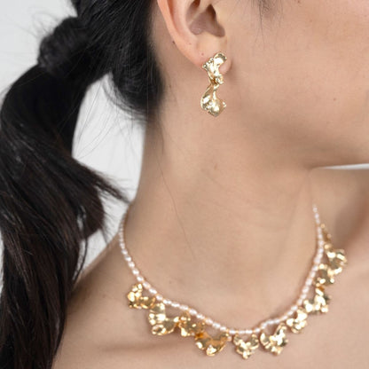 Mini Organic Foliage Earrings