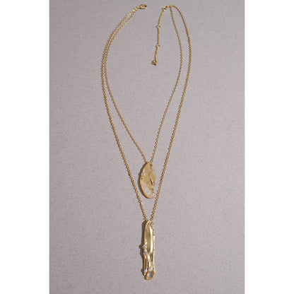 Organic Double Drop Necklace