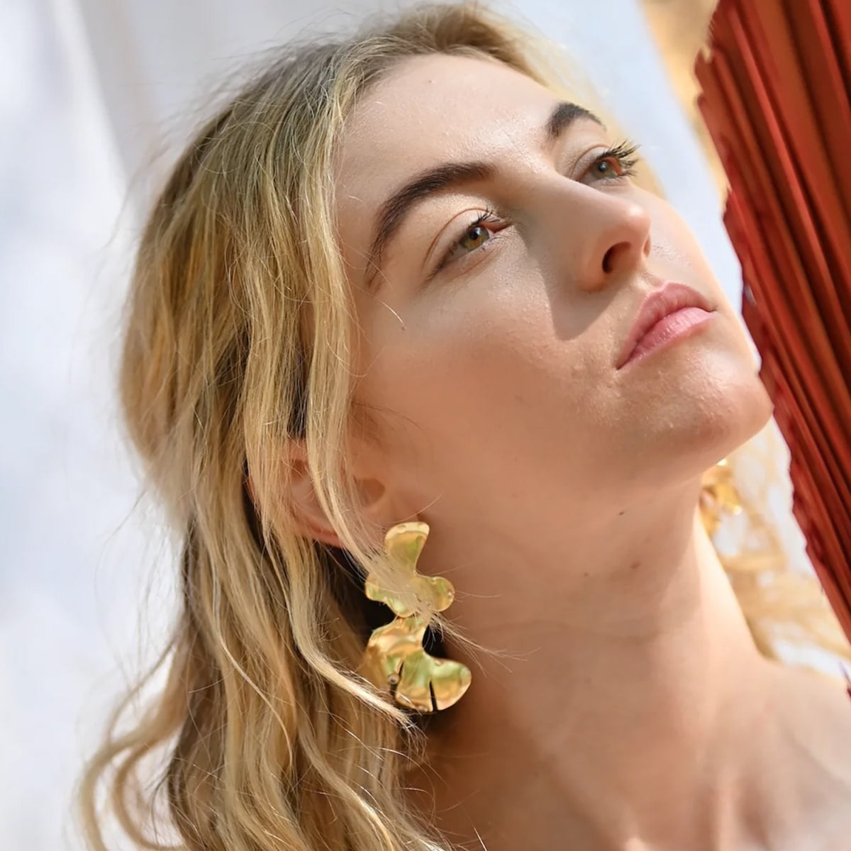 Organic Foliage Statement Earrings