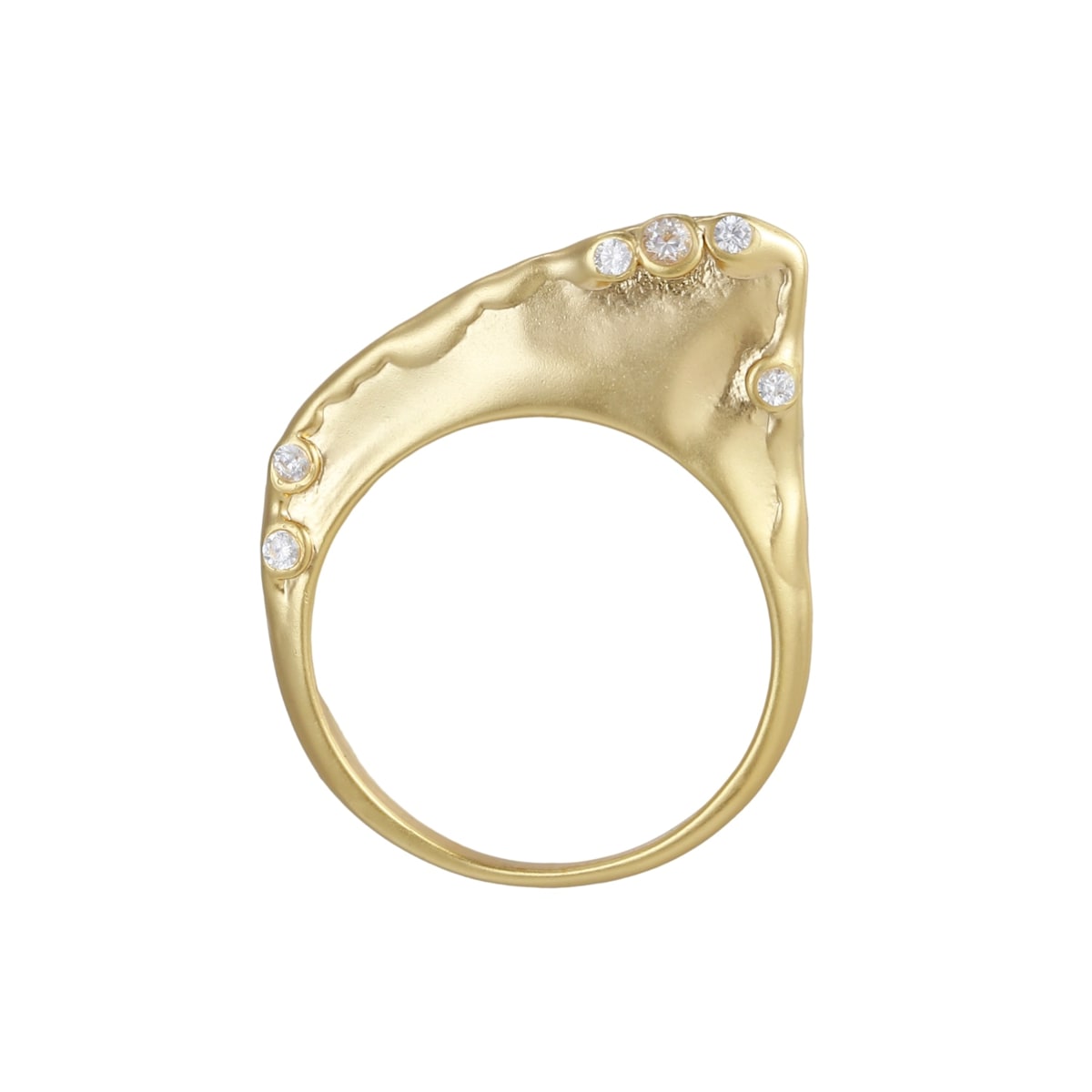 Organic Sparkle Stack Rings