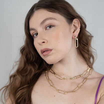 Sleek Loop Drops Earrings