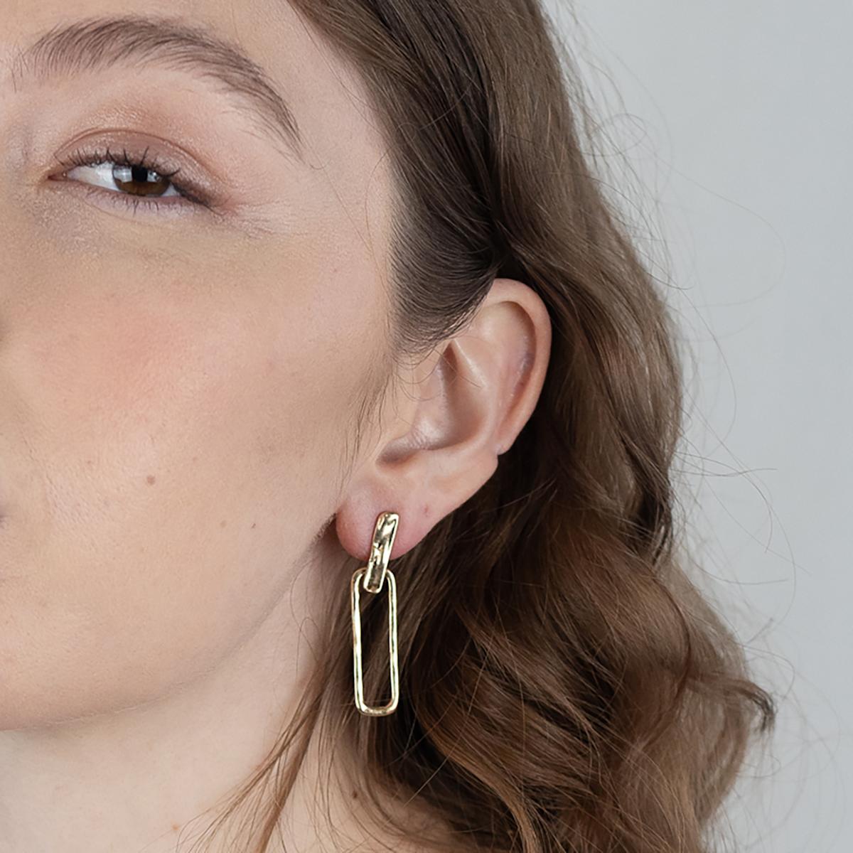 Sleek Loop Drops Earrings