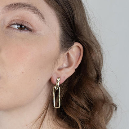 Sleek Loop Drops Earrings