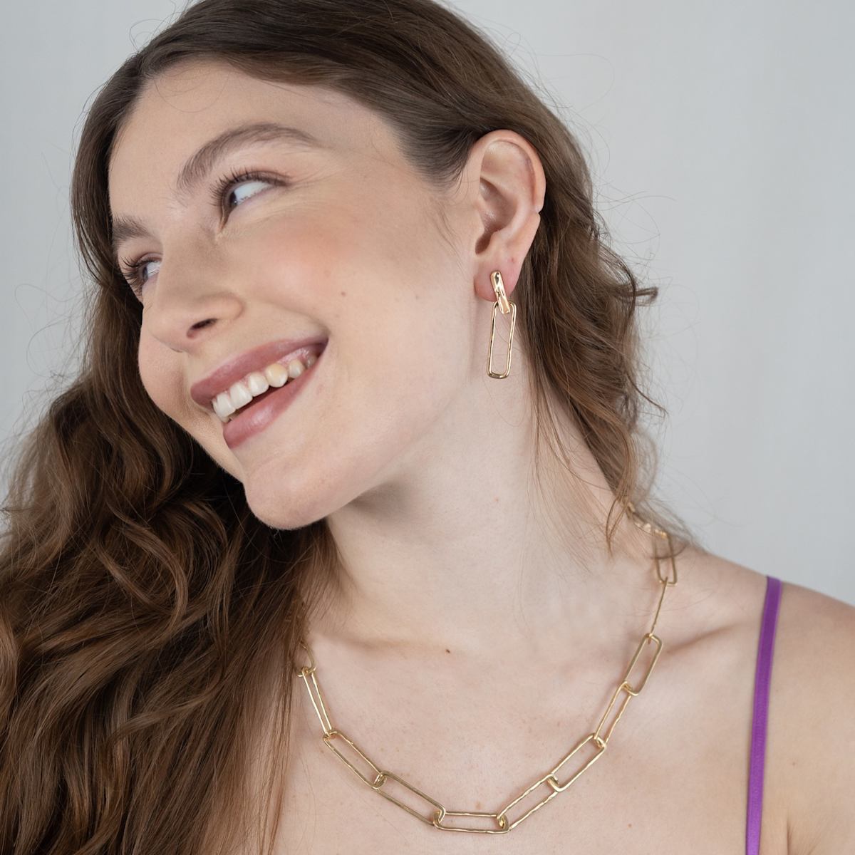 Sleek Loop Drops Earrings