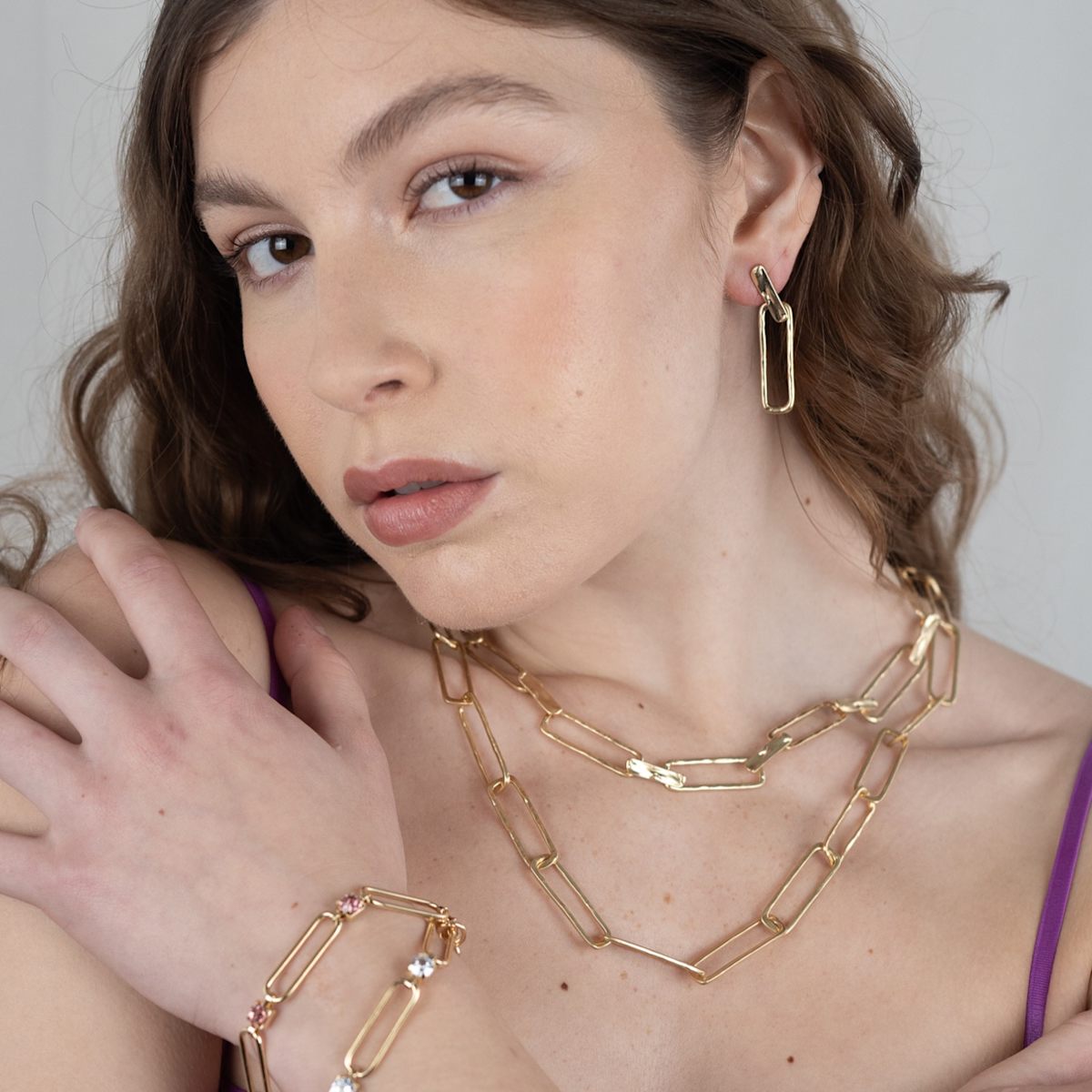Sleek Loop Drops Earrings