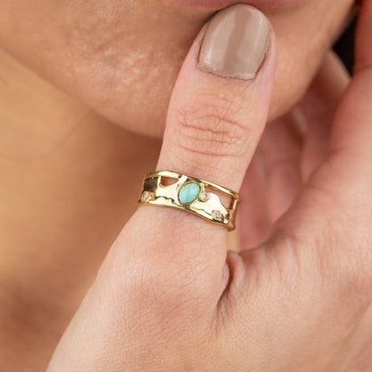 Sprinkled Banded Ring