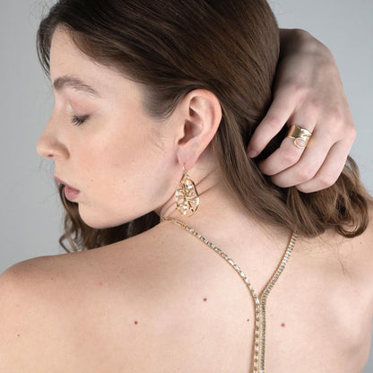 Sunbeam Wheel Earrings