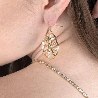 Sunbeam Wheel Earrings