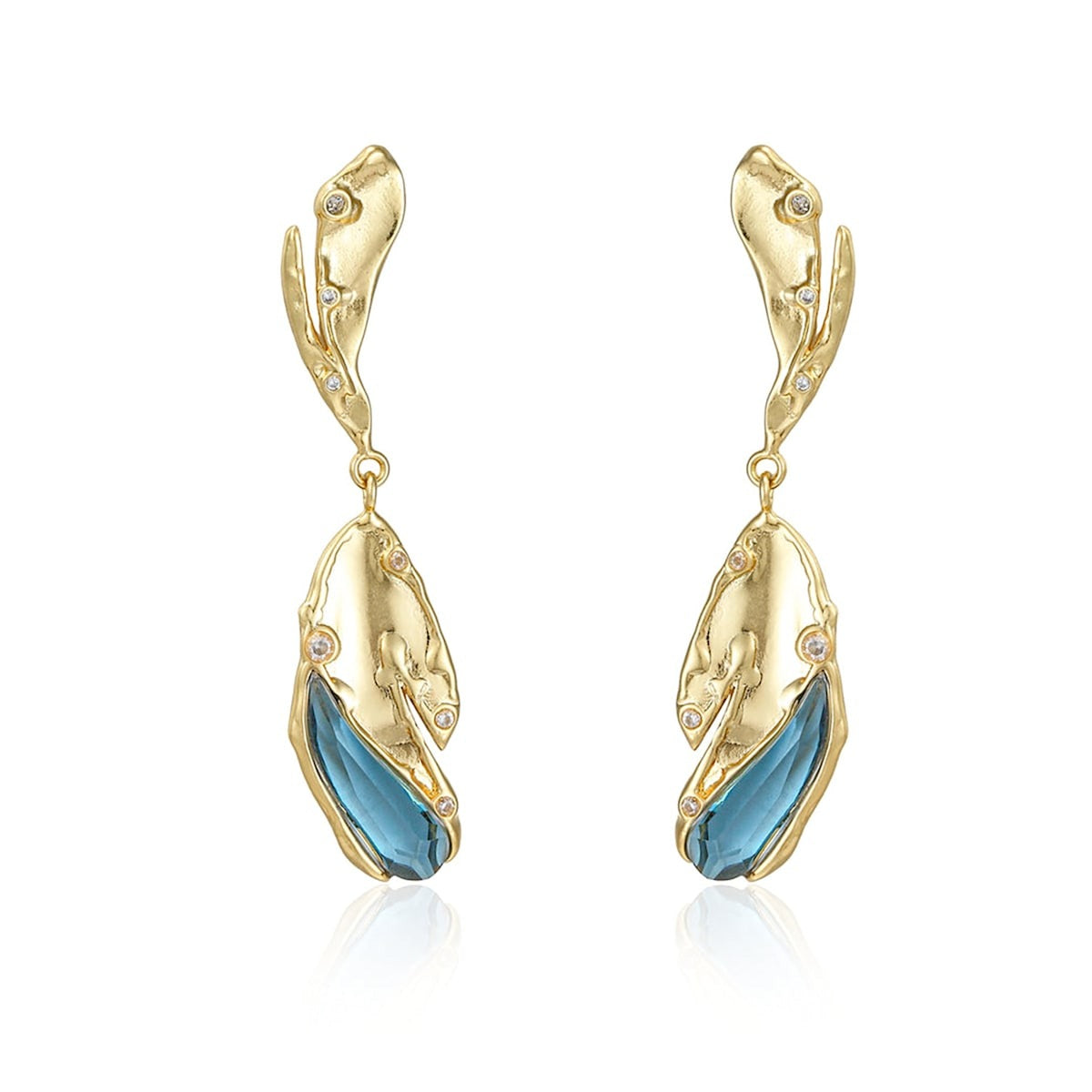 Wave Drop Earrings