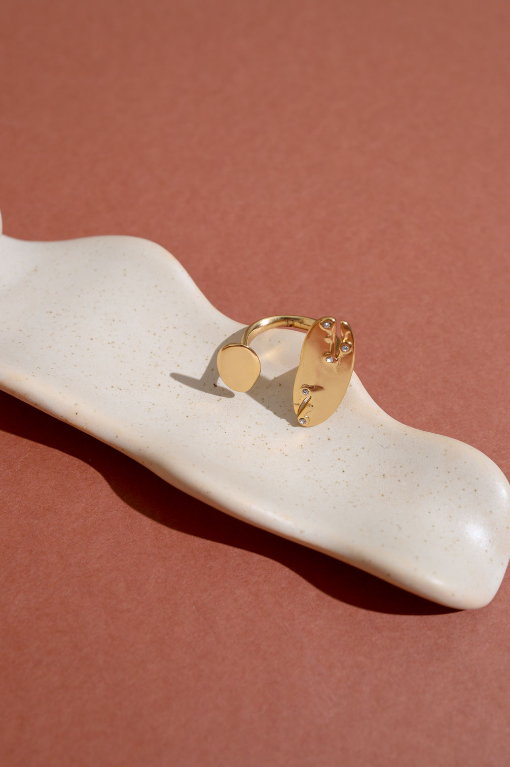 Organic Huggie Ring